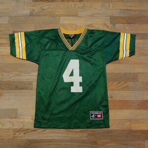 Vintage Brett Favre #4 Green Bay Packers Jersey Logo Athletic YOUTH Medium